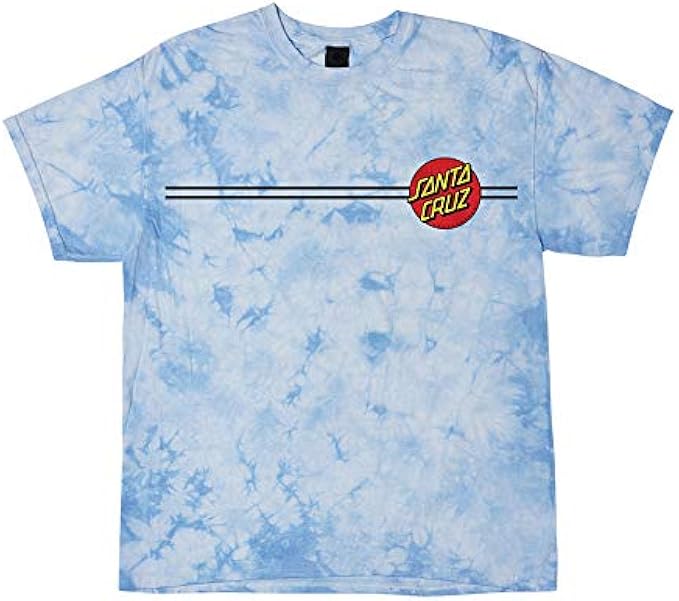 Santa Cruz Classic Dot T-Shirt - Carolina Blue Crystal Wash - XXL
