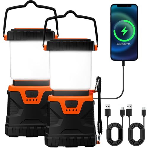 Xynover LED Camping Lantern Rechargeable,1000LM, Portable with 5 Ligth Modes, IP44 Waterproof...