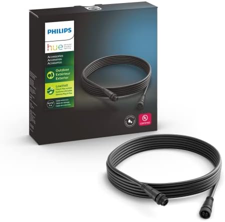 Outdoor Low Voltage Extension Cable for Calla, Econic and Lily Outdoor Lights, 16.4ft (Requires Hue Hub & Power Source)