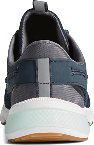 Sperry Men's, 7 Seas 3 Eye Sneaker Navy Grey #TOP2
