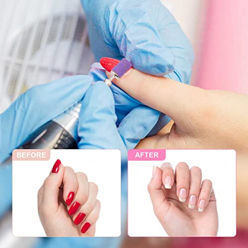 Rolybag Sanding Bands For Nail Drill Sanding Bands#80#150#240 Grits 330 Pcs Colorful Coarse Fine Nail Sanding Bands 2Pcs Nail Drill Bits 3/32" Mandrel Bits Set #TOP5