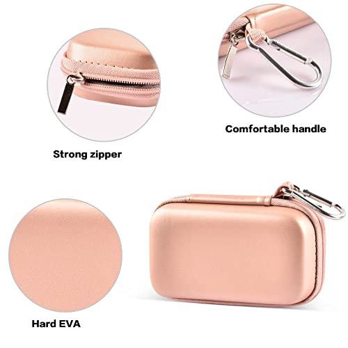 Mp3 & Mp4 Player Case for SOULCKER/ iPod Nano/Shuffle/ G.G. Martinsen/ Grtdhx/ Sandisk/ Walkman/ Sony Music Bluetooth Players, Fits Earbuds, USB Cable, Memory Card & Accessories, Rose Gold ( Box Only) - Thumbnail 2