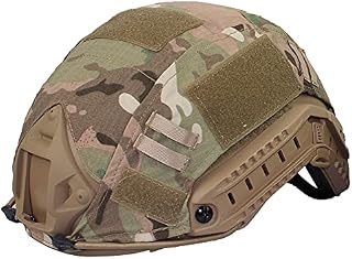 Deror Helmet Cover Only 1pc 2 Colors Game Hunting Paintball Combat Camouflage Helmet Cover for Fast Helmet(a)