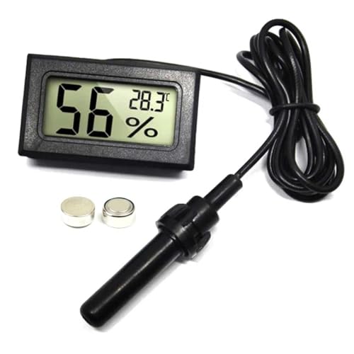 Mini Higrômetro Digital +sonda Termômetro Umidade Chocadeira