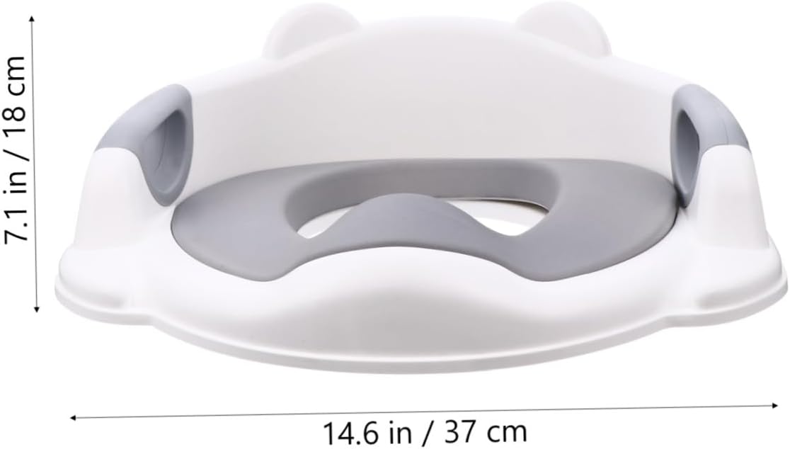HANABASS 1pc Practical Toilet Seat Slip Grip Pu Cushion for Toddlers Easy to Install Potty Training Ring for Boys and Girls Home Use Grey