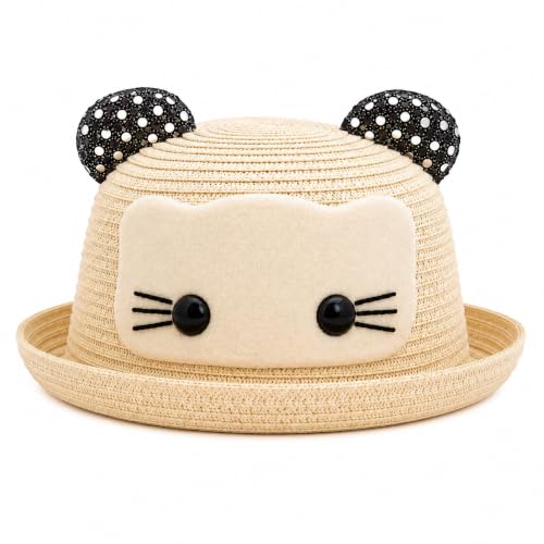 Image of VRITRAZ Baby Boy's and Girl's Kids Children Cute Printed Cartoon Gift Summer Fancy Dress Straw Fasion Hat Cap 1