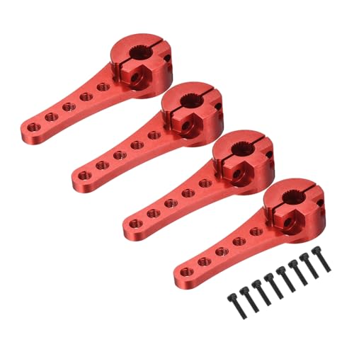 Evita holguras con el brazo de dirección 25T de aluminio rojo de 46 mm