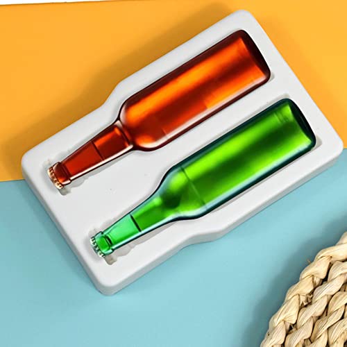 Beer Bottle Shaped Silicone Mold Fondant Chocolate Mould DIY Cake Dessert Mould Homes Kitchen Baking DIY Supplies Chocolate Moulds Shapes for Household Cute - Image 4