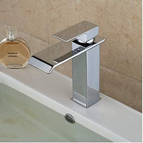 Mitigeur d'évier en laiton chromé de haute qualité avec cascade carrée - 5