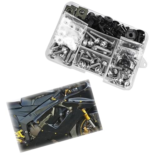 ���i �I�[�g�o�C �t���t�F�A�����O�{���g�L�b�g �ɓK������z���_ CMX250 CMX300 CMX500 CRF100 CRF1000L �A�t���J�c�C�� ���S�t�F�A�����O�N���b�v�i�b�g �ˑ��L�b�g(Silver)