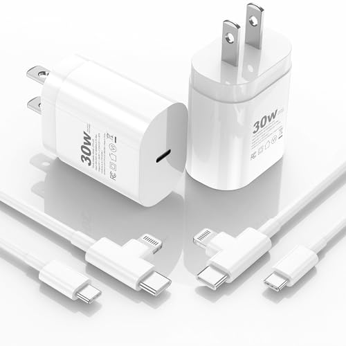 30W iPhone 17/16/15/14/13/12 Charger Fast Charging Block with 6FT Long C to Type C& Lightning Cable.Fast Charging for All iPhone/iPad and Galaxy Series (White 2) by HALIHALL - Image 7