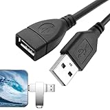 ➧【Quick Design】USB Extension Cable has fast data transfer speed. It is backing up your large files in seconds and ensuring fast charging and data syncing.