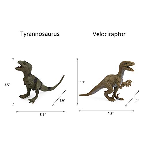 UANDME 12pcs Dinosaur Figures for Boys Realistic Dinosaur Toys for Kids 3-5 Dinosaur Cake Toppers Decoration Mini Dinosaur Figures