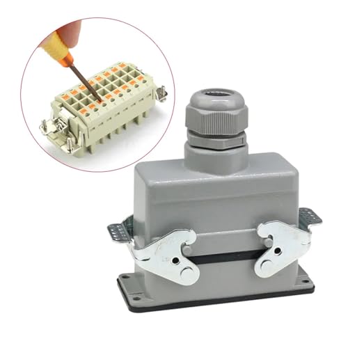 Conector industrial de aviación con cinta de crimpado de metralla resistente de 48 núcleos 4