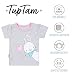TupTam Baby Mädchen Kurzarm T-Shirt Gemustert Bunt 5er Set, Farbe: Streifen Giraffe Kaninchen Rosa Weiß Grau, Kinder Größe: 92