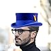 Old-Fashioned Wool Fedoras Top Hat for Travel Short Brimmed Hat Western Top Hat for Boy Man Adults Top Hat Royal Blue