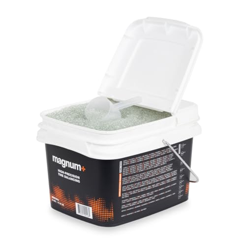 Magnum+ Tire Balancing Beads – 17.6 lb (8 kg) Bulk Tub | Dynamic Internal Balancing for Truck, Off-Road & Heavy-Duty Tires | Reusable, Eco-Friendly Glass Beads