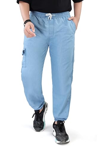 Image of UNOseven Boys Denim Cargo Jogger Pant - Slim Fit - Available from 5 Years to Size XL