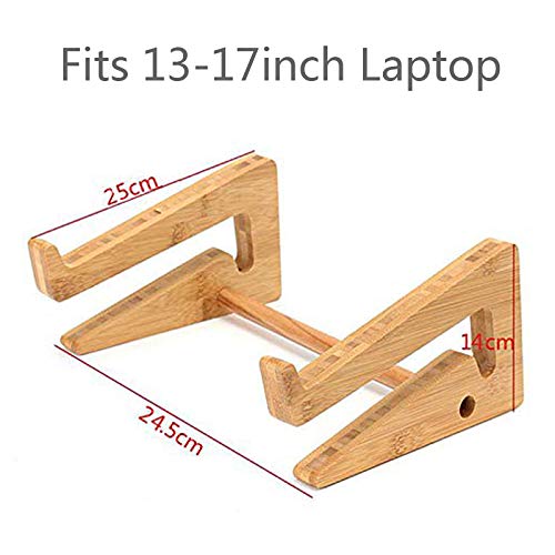 Mtwhirldy Laptop Stands, Computer Stand For Desk Riser Macbook Stands Laptop Mounts Cooling Compatible With 13-17Inch Notebook Computer Bamboo (For 13-17Inch) #TOP5