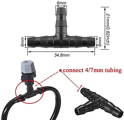 280 Pcs Barbed Connectors Irrigation Fittings Kit,Drip Irrigation Barbed Connectors 1/4''Tubing Fittings Kit For Flower Pot Garden Lawn(Straight Barbs,Single Barbs,Tees,Elbows,End Plug,4-Way Coupling) #TOP6