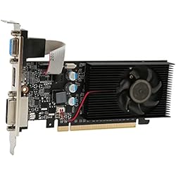 banapoy Tarjeta Gráfica para Juegos, 1GB GDDR3 Tarjeta Gráfica para Juegos de PC de 64 bits, PCI Express 2.0 Tarjeta Gráfica de Video para Computadora HDMI DVI VGA para Computadora de