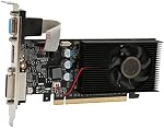 GT 210 Graphics Card, 1GB 64bit GDDR3 589MHz 1000MHz Computer Graphics Card, PCI Express2.0 VGA DVI Low Profile Computer GPU, Desktop Video Card for Gaming PC