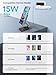 Compatible with MagSafe Charger, 15W Magnetic Charger Stand, 360°Rotation Base Adjustable Foldable Wireless Charger for Samsung Galaxy S25 Ultra/Z Fold7/Flip7/iPhone 17/Pixel 10 Pro/Pixel 10 Pro Fold