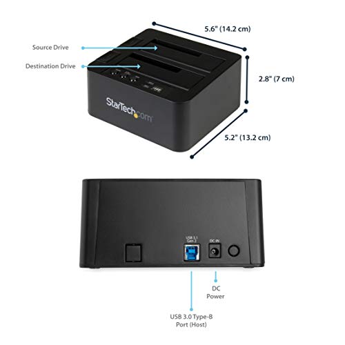 Duplicador y Adapter StarTech USB 3.1 para SSD y HDD miniatura 4
