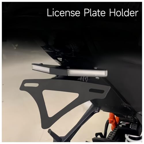 Support de Plaque d'Immatriculation Moto Idéal pour Sorties Moto 2023 - 2