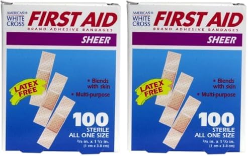 Dukal Sheer Adhesive Bandages 3/8" x 1-1/2" (Box of 100) (Pack of 2) image 3