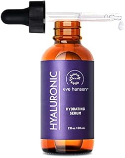 Eve Hansen Hyaluronic Acid Serum for Face (2 oz) | Hydrating Face Serum with Vitamin C + E, Wrinkle Filler, Moisturizer, and Natural Plumper | Cruelty Free, Vegan Anti Aging Serum