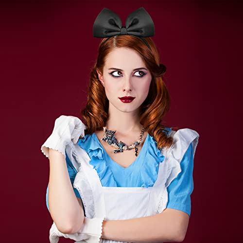 Bow Headband Big Bowknot Headband Hair Hoops Party Decoration Headdress Cosplay Costume Headwear Christmas Makeup Handmade Headpiece Hair Band Elastic Women Girls Kids Hair Accessories 1 Pack #TOP7