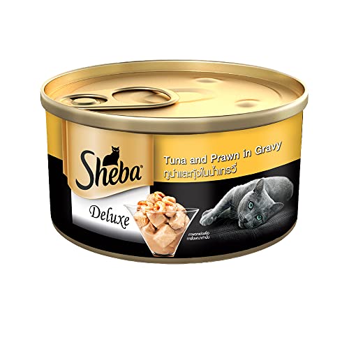 See full amazon price history chart for Sheba Deluxe Premium Adult (1+ Years) Wet Cat Food, Tuna and Prawns in Gravy, 85 g Can, High-moisture gravy cat food for healthy hydration Sheba Deluxe Premium Adult (1+ Years) Wet Cat Food, Tuna and Prawns in Gravy, 85 g Can, High-moisture gravy cat food for healthy hydration (B00LHT7HNQ) Amazon Price History, Amazon Price Tracker