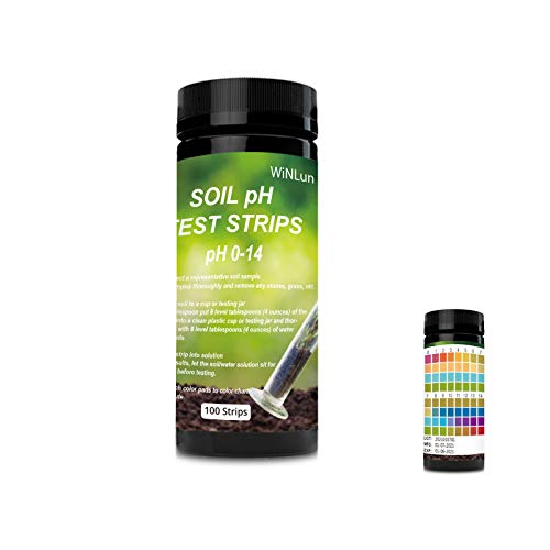 EODO Soil Test Paper,Soil pH Test kit,100 Tests Soil PH Strips,Test Strips for Soil,Gardening Tool Kits for Plant Care,Home and Garden,pH Strips for Testing Soil