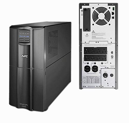 APC SMT2200 Smart-UPS 2200VA 1980W 120V LCD USB Tower Backup (Renewed)