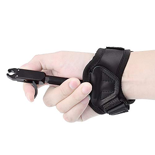 Hunter Ian Archery Compound Bow Quick Shot Release Buckle Strap Black Trigger Caliper Shooting Left & Right Hand #TOP6