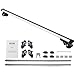 VEVOR Roof Rack Cross Bars, Aluminum Roof Rack Crossbars, Fit Raised Side Rail with Gap, 200 lbs Load Capacity, Adjustable Crossbars with Locks, for SUVs, Sedans, and Vans
