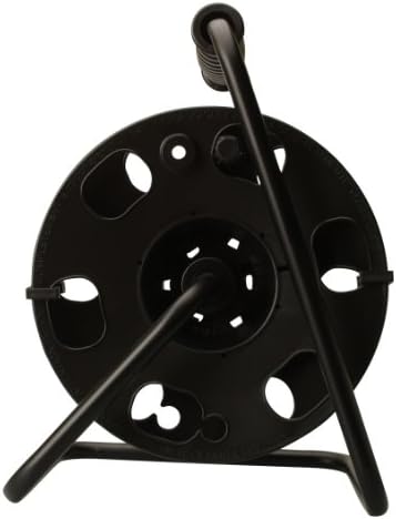 Woods Heavy Duty Metal Extension Cord Reel Stand, Holds up to 100 Ft 14/3 Cords, Black, 22849