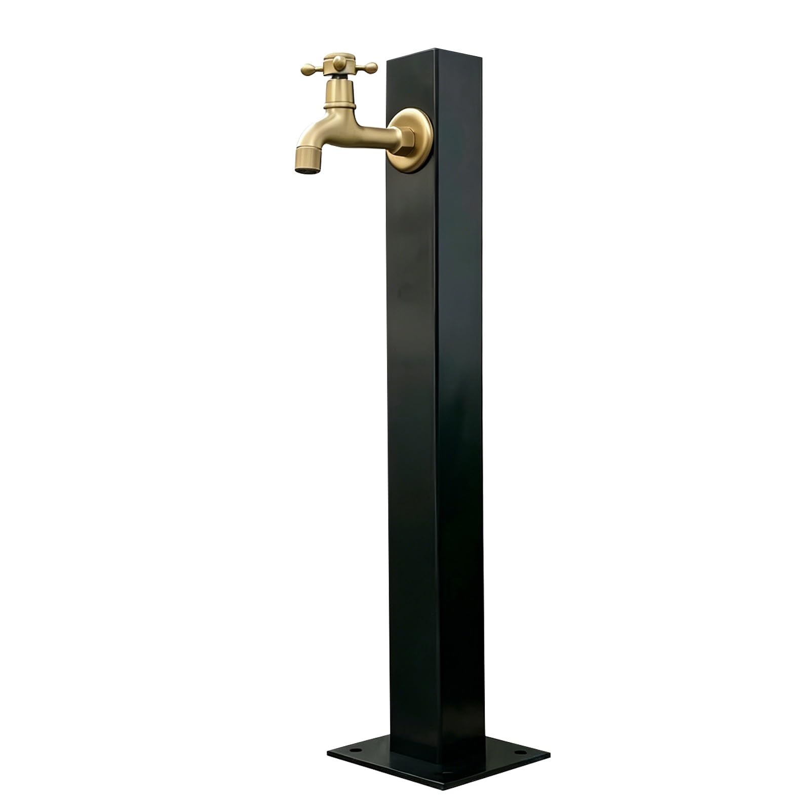 Lonmrrton B Freestanding Faucet Garden Water Column, Floor-Mounted Outdoor Yard Hydrant, 304 Stainless Steel Vertical Water Spigot Post For Ackyard Irrigation Washing(,Height: 95Cm/37.4In)