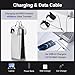 USB C Charger Cable and Storage Hooks Compatible with PS5 Controller, 4ft 2-in-1 Charging Cable Charger Cord Compatible with Playstation 5, PSVR2, and Xbox Series X/S Controller,USB C Powered Devices