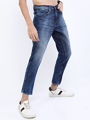 Image of KETCH Men's Tapered Fit Mid Rise Jeans (Stretchable)