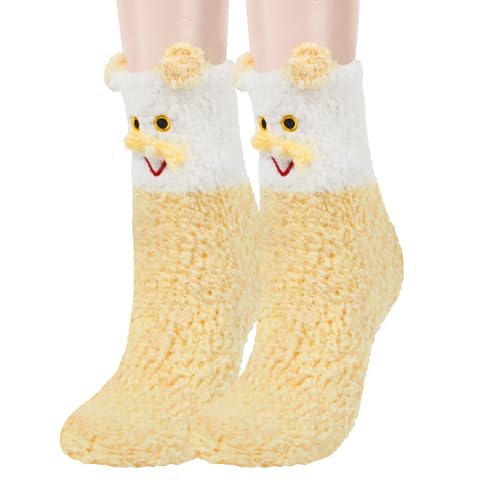 Image of Benefeet Sox Womens Girls Fuzzy Socks Cozy Winter Warm Fluffy Socks Soft Cute Animal Home Slipper Thick Plush Sleeping Sock