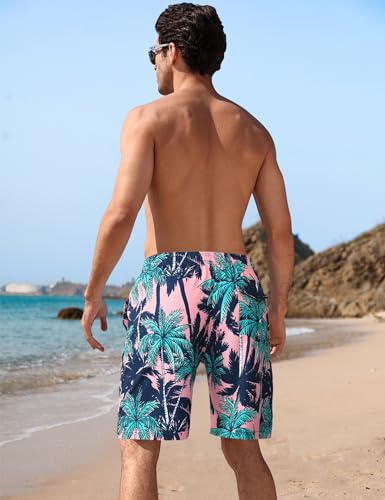 Image of BOJIN Mens Swim Trunks 9 inch Quick Dry Stretch Swim Shorts Mesh Lining Bathing Suits Swimwear Beach Shorts with Pockets
