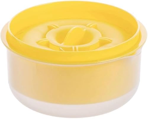 Egg White Separator - Holds 5 Eggs - Best Egg Yolk Separator - Separate Egg White from Yolk (Yellow, 13 * 7CM)