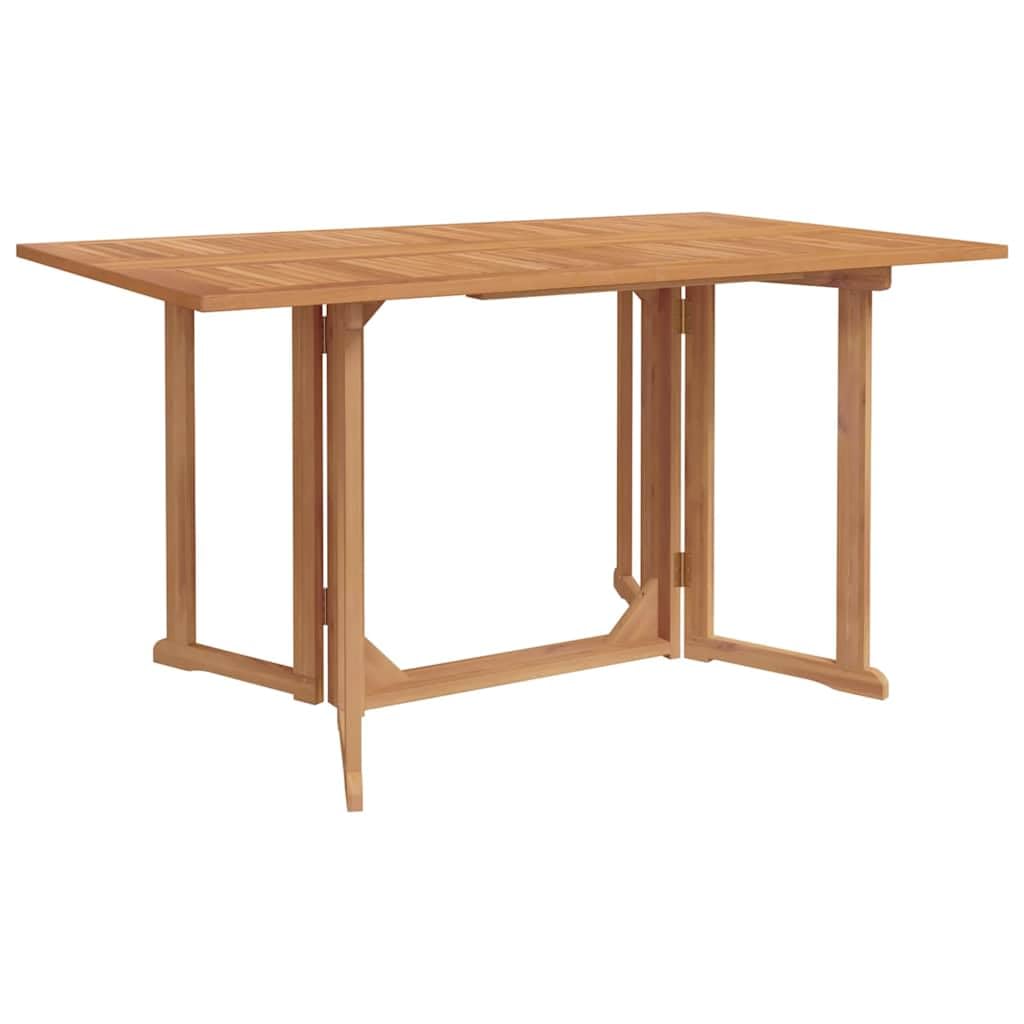Generico Set da Pranzo per Giardino 7 PCS Marrone Legno di Teak Solido,Mobili,Mobili da Giardino,Mobili e sedie da Giardino,Sedie da Giardino,Marrone,70.8 kg,3155339