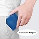 PU Leder Münzbörse Mini Kleingeldbörse, 2 Stück Kreditkartenetui Geldbörse Minimalistisch Münzbeutel für Damen und Herren (Schwarz)