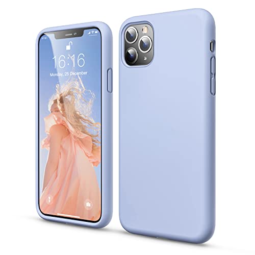 GOODVISH Etui kompatybilne z iPhone 11 Pro, płynne silikonowe etui z miękką wyściółką z mikrofibry, ochrona aparatu i ekranu, odporne na uderzenia etui na telefon komórkowy do iPhone 11Pro o