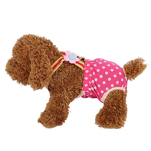 Calcinha Sanitária para Fraldas para Cães Com Suspensório Ajustável, Lavável, Reutilizável, Calcinha