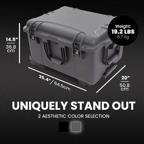 Image of NANUK 960 Pro Photo Kit - Waterproof Travel Camera Hard Case with Padded Dividers and Wheels, 25.4 inch x 20 inch x 14.5 inch Dustproof and Impact-Resistant, Ideal for Heavy Loads - Graphite