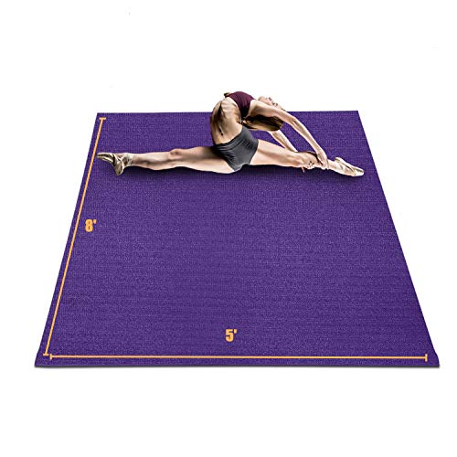 HYD-PARTS Large Exercise Mat for Home Gym Workout 8x5'x7mm ( 96
